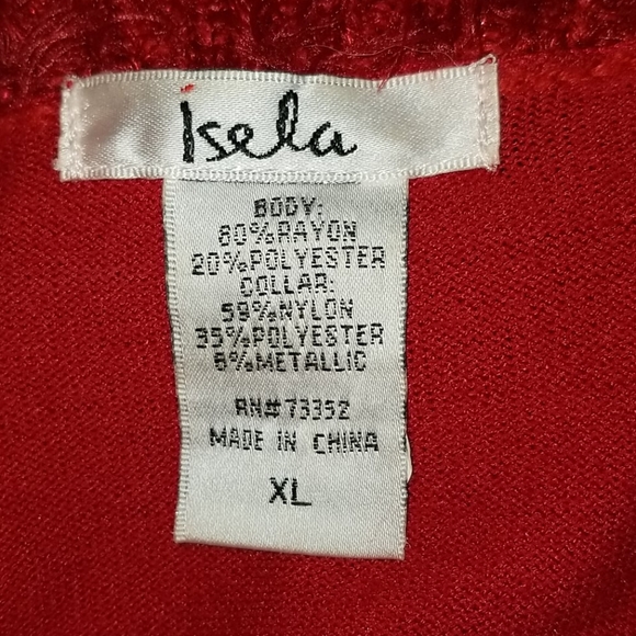 Red Sweater Large Collar - Picture 5 of 6